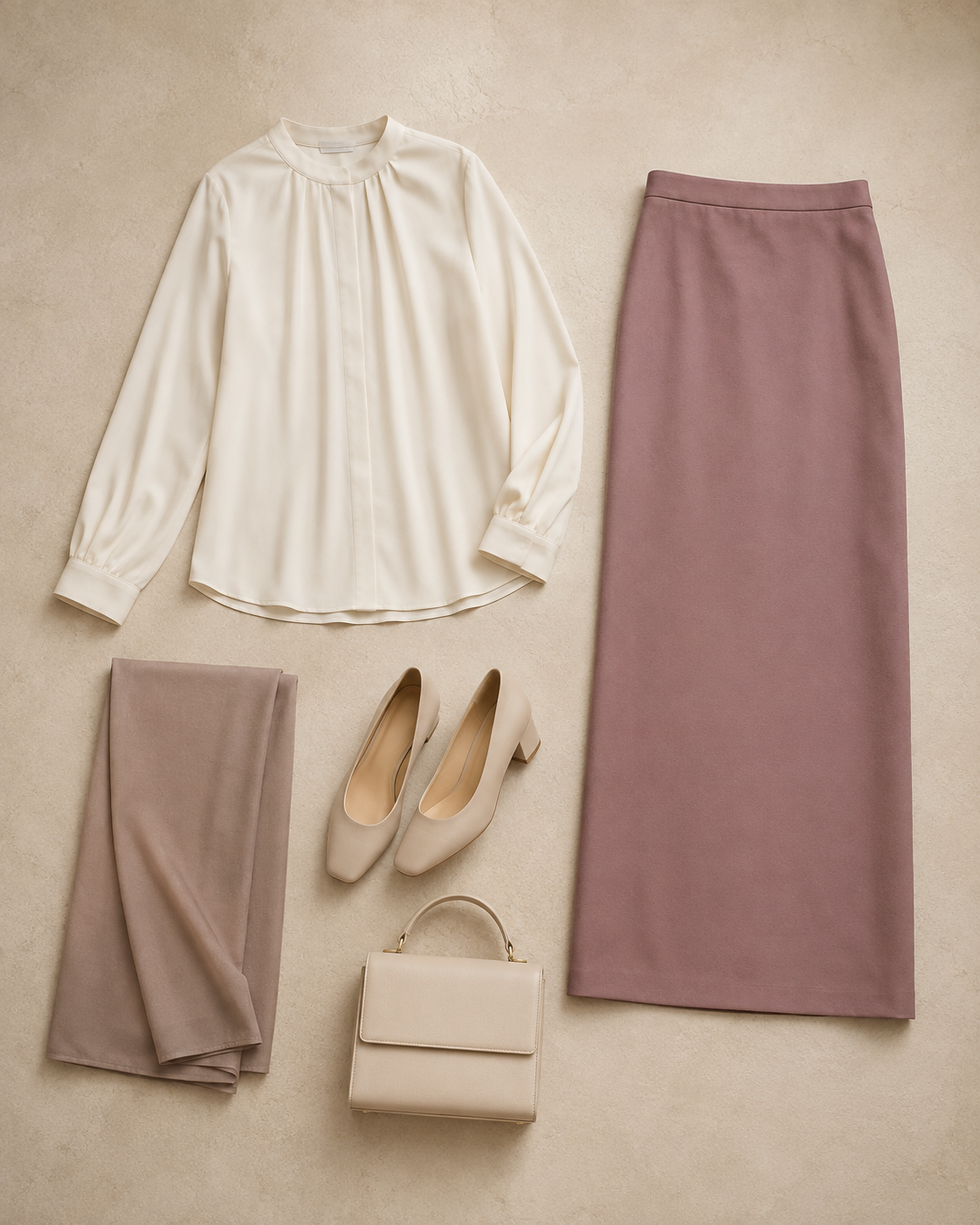 Naya’s five pieces laid out.